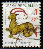 CHEQUIA República 1998 Scott 3063 Sello Signos del Zodíaco Capricornio Michel 199 Ceskolovensko Czechoslovakia Tchecoslovaquie 